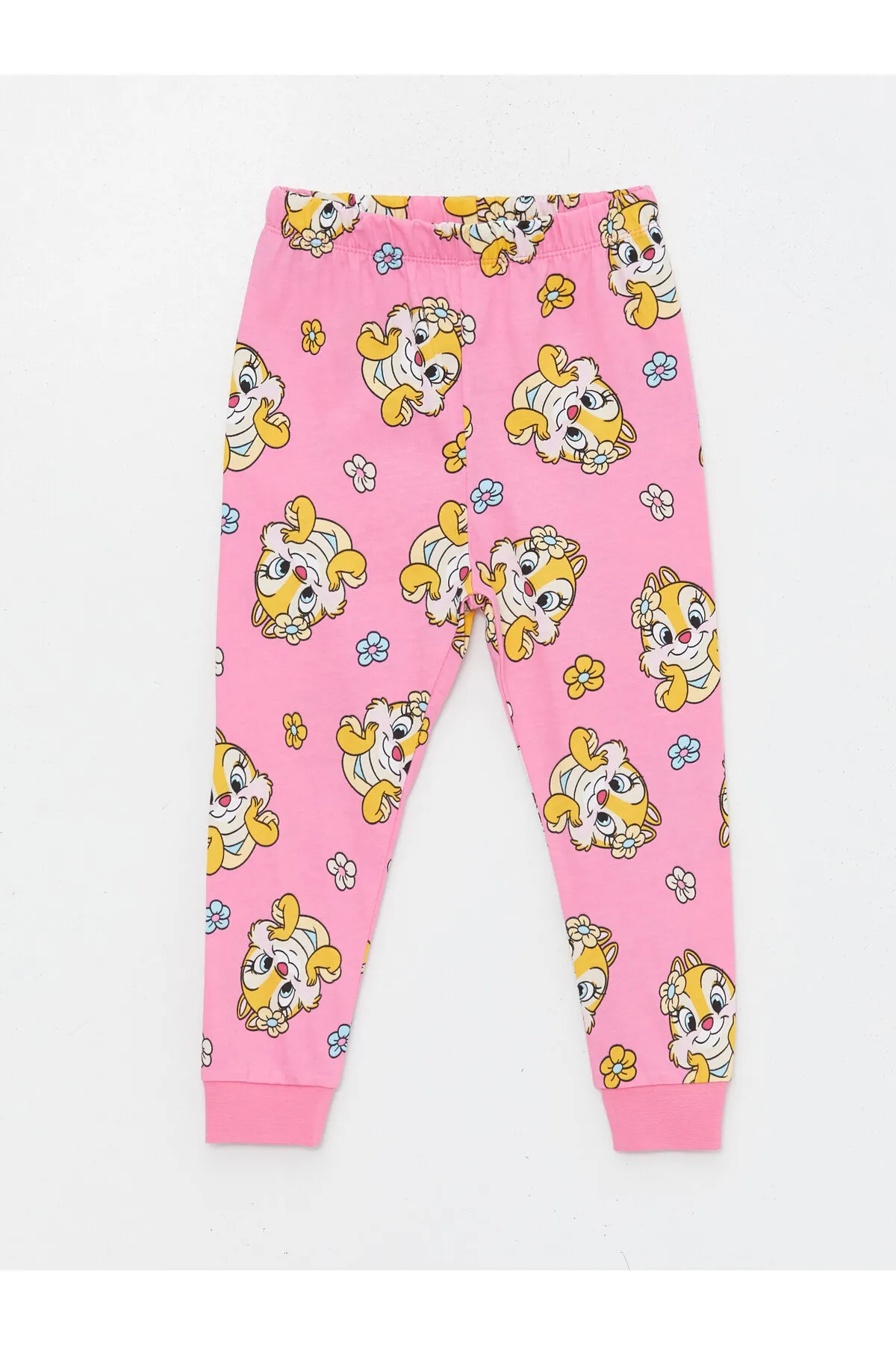 LC Waikiki  Langarm-Pyjama-Set mit Chip&'n Dale-Aufdruck und Rundhalsausschnitt für Babys