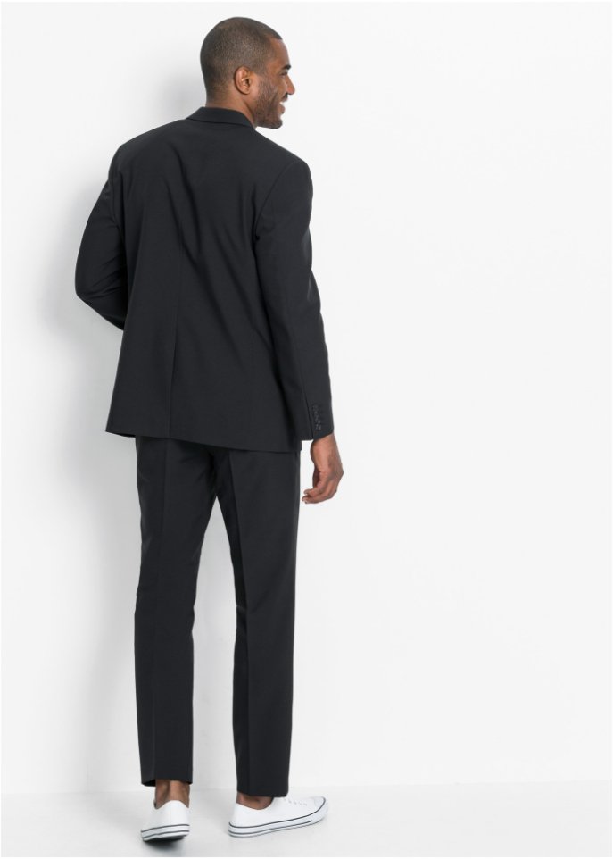 Anzug aus recyceltem Polyester (2-tlg. Set): Sakko und Hose