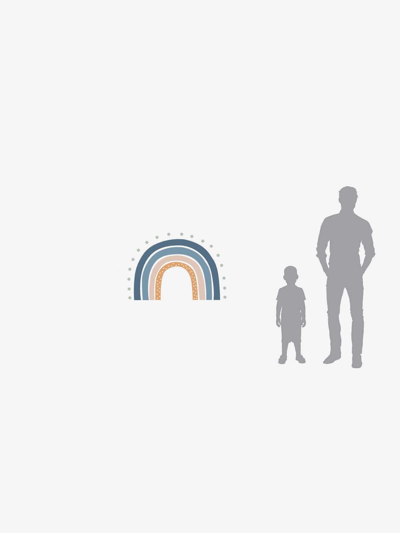 Vertbaudet Kinderzimmer Wandsticker REGENBOGEN - mehrfarbig