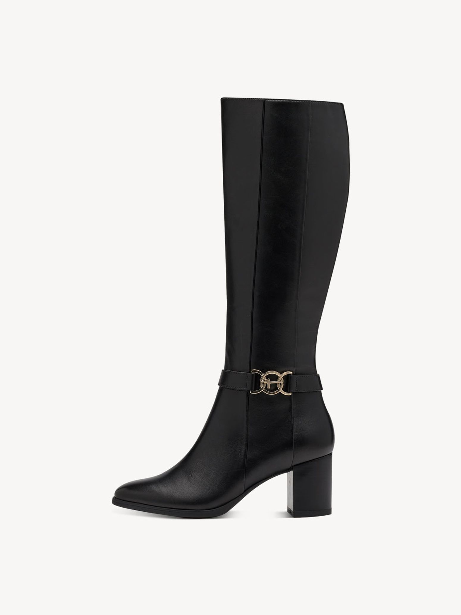 Bottine en cuir - noir