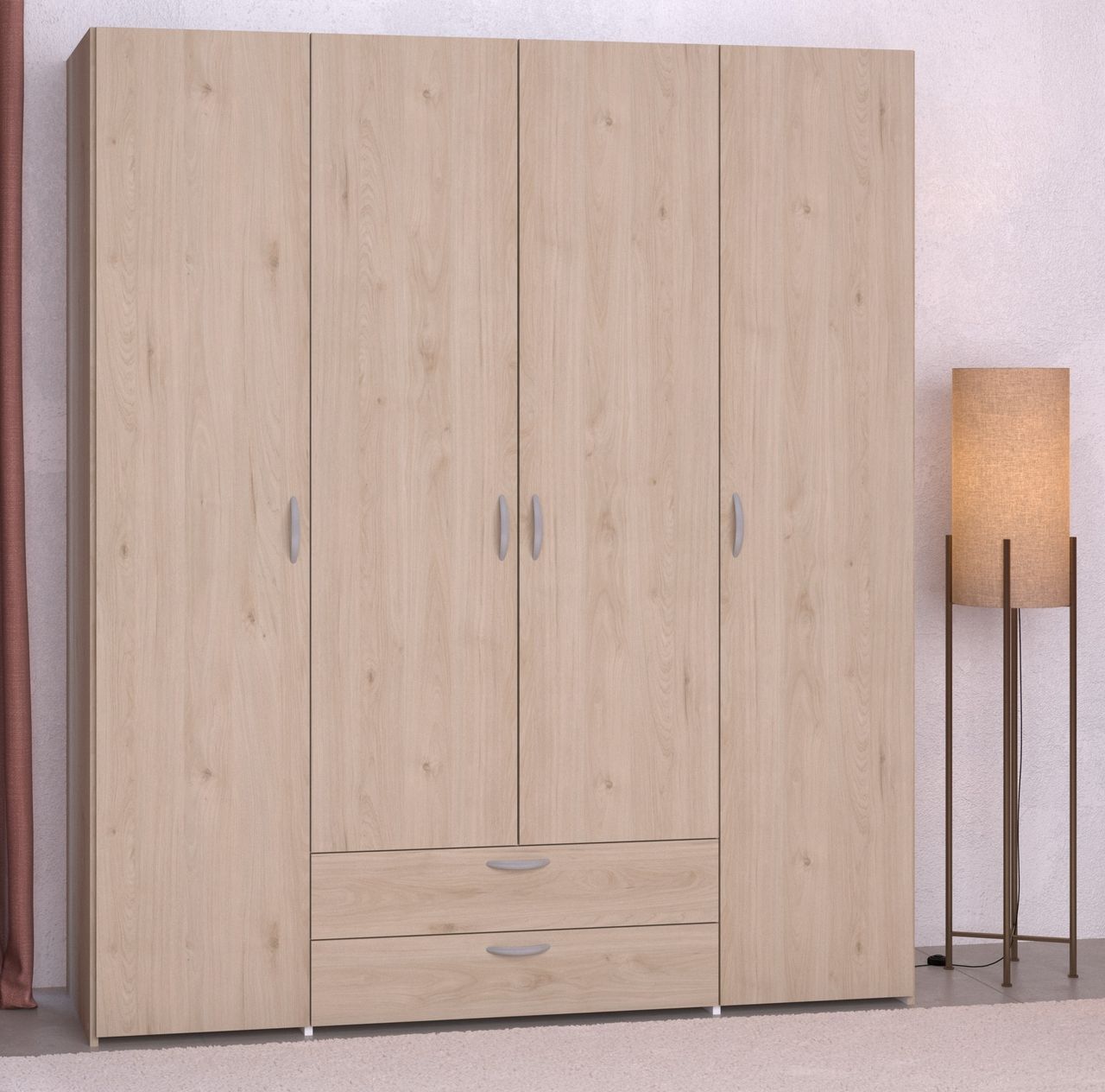 Parisot Kleiderschrank, 4-türig, Daily 11 - Eiche