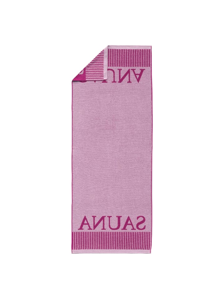 Schiesser Saunatuch Rom in Fuchsia günstig kaufen 75 x 200 cm