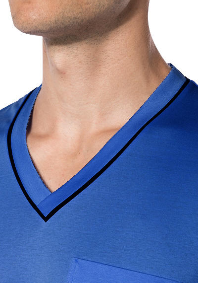 Novila, Pyjama, Baumwoll-Jersey, royalblau