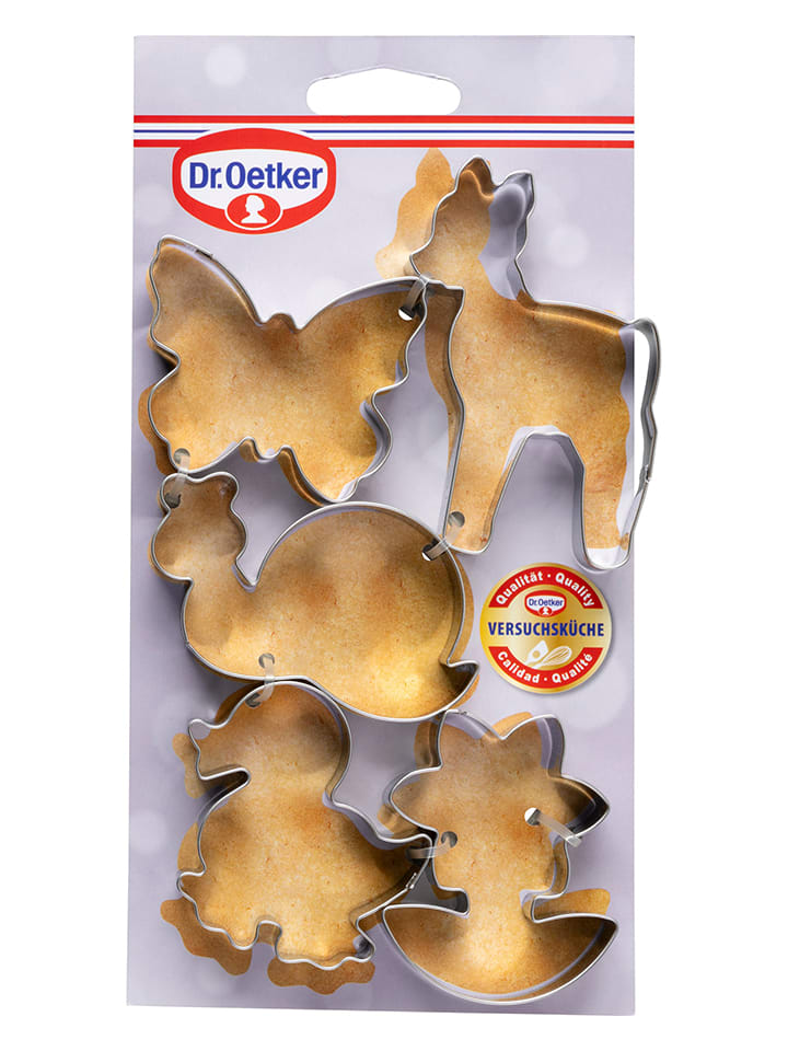 Dr. Oetker 5er-Set: Edelstahl-Ausstecher 