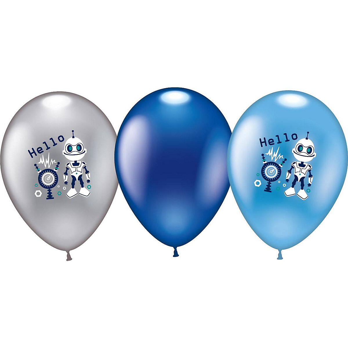 Ballons Hello Robot, 6 Stück