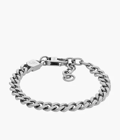 Fossil Armband Harlow Linear Texture Chain Edelstahl