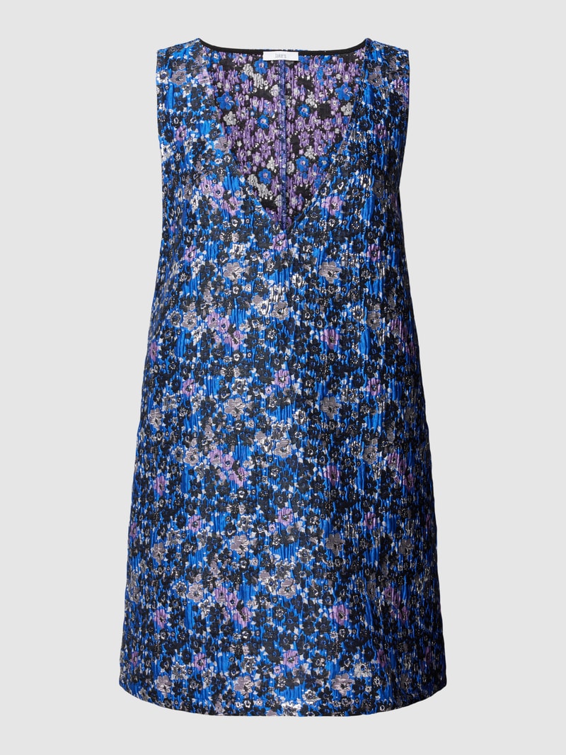 Minikleid in Crinkle-Optik in schwarz