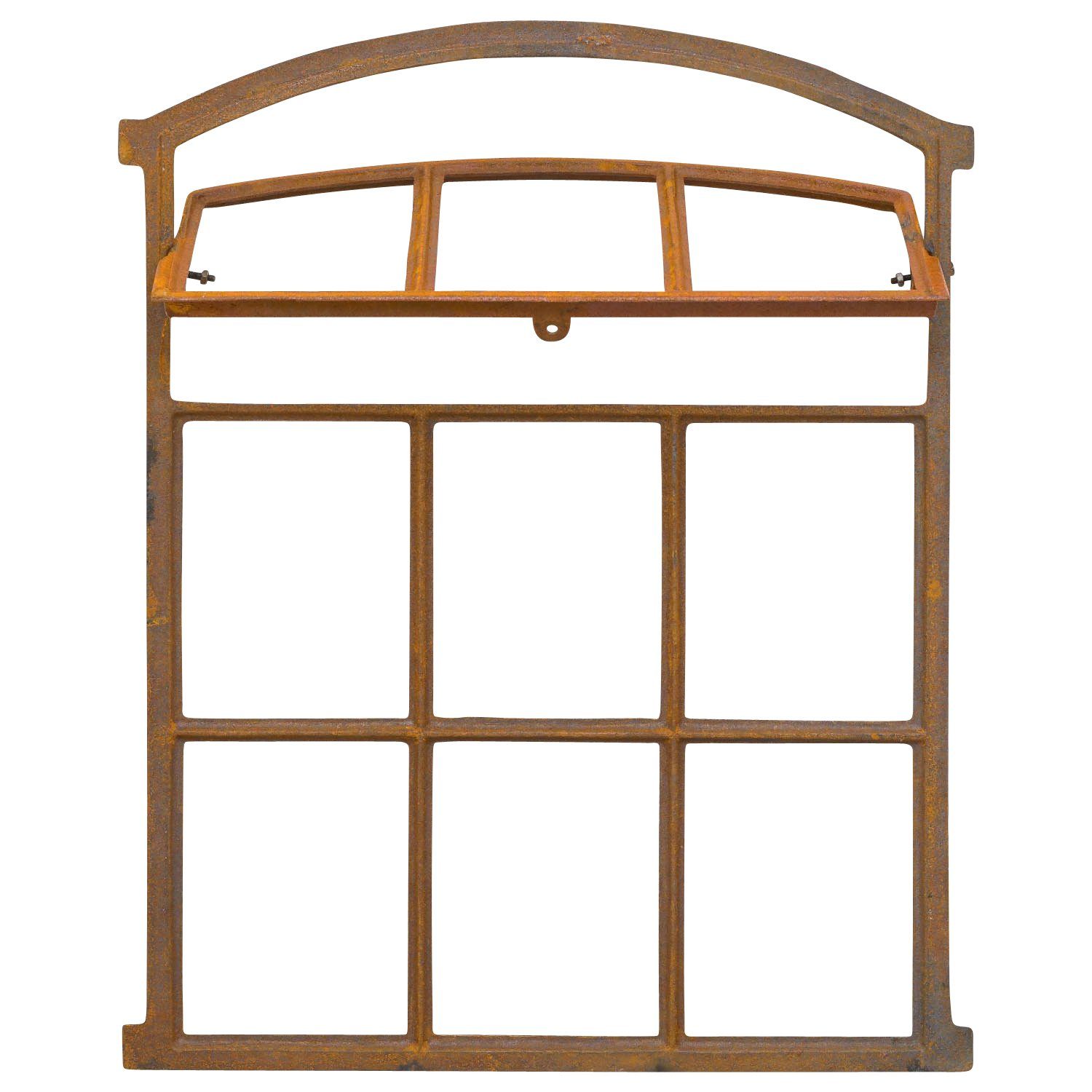 Aubaho Fenster Fenster zum Öffnen rost Stallfenster Eisenfenster Eisen 71cm Antik-Sti