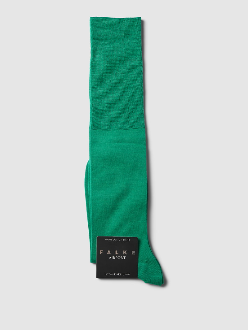 Socken mit elastischem Rippenbündchen Modell 'AIRPORT' in smaragdgrün