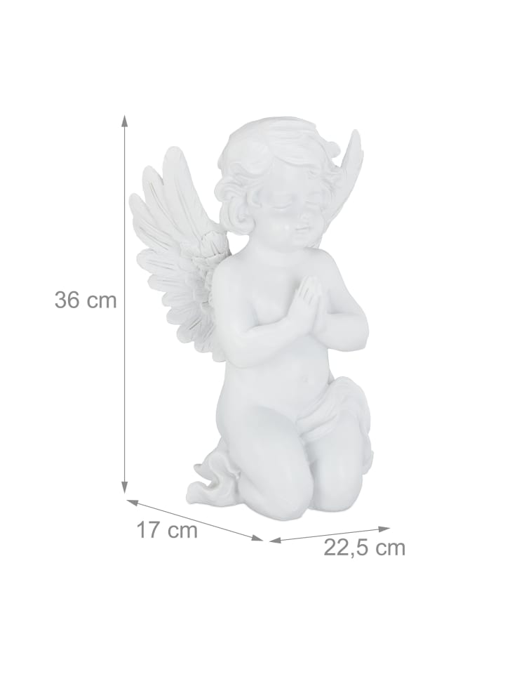 relaxdays Grabengel in Weiß günstig kaufen onesize