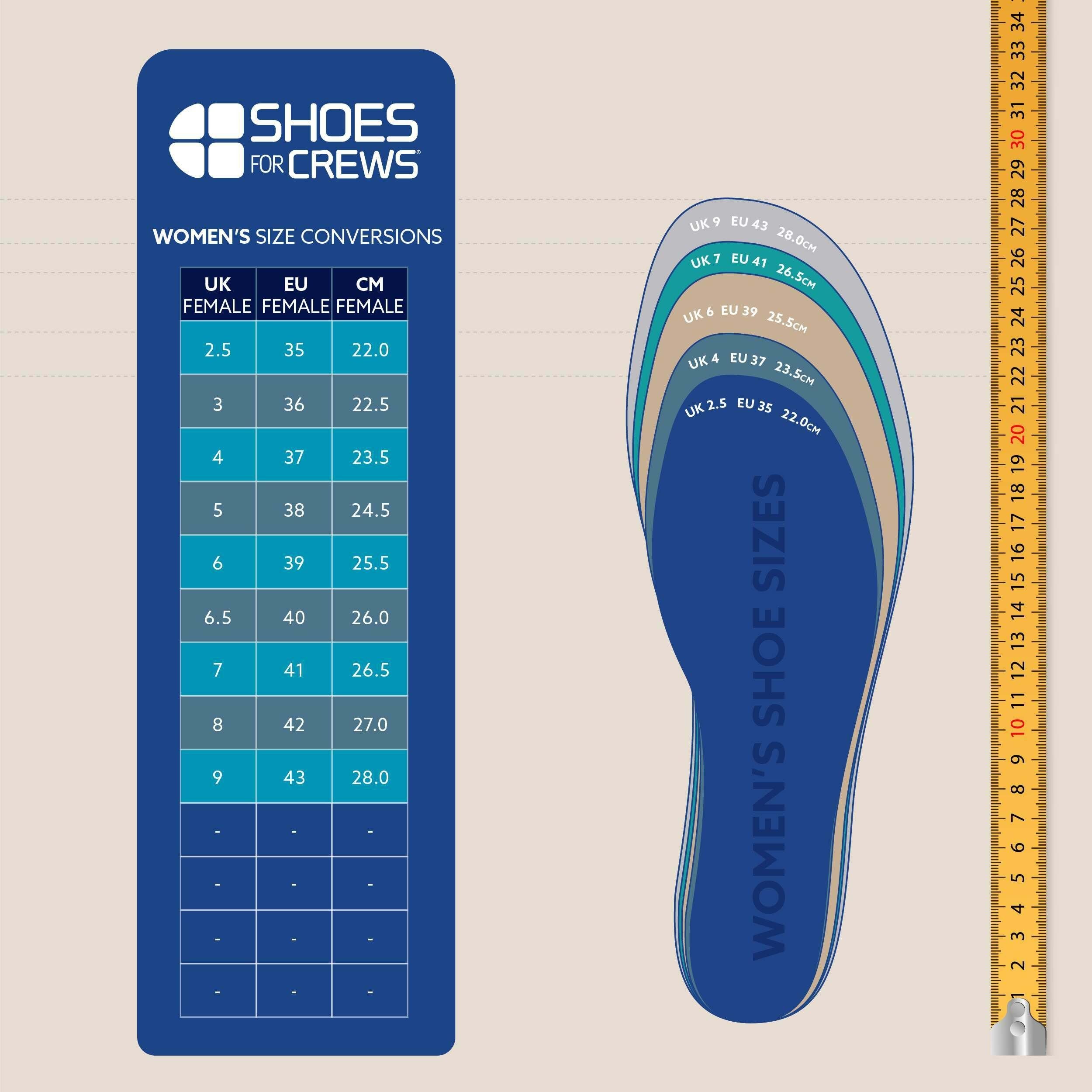 Shoes For Crews JASMINE SCHWARZ Slipper für Damen Arbeitsschuh wasserabweisend, extrem rutschfest
