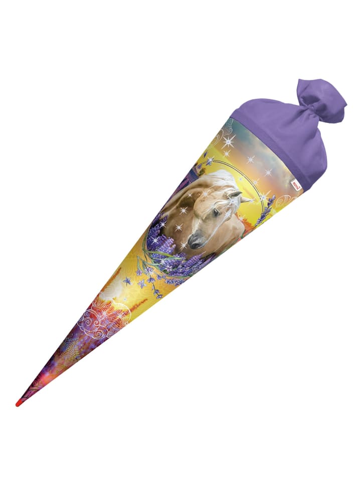 ROTH Schultüte groß Pferdeträume 70 cm, Glitter in Bunt günstig kaufen onesize