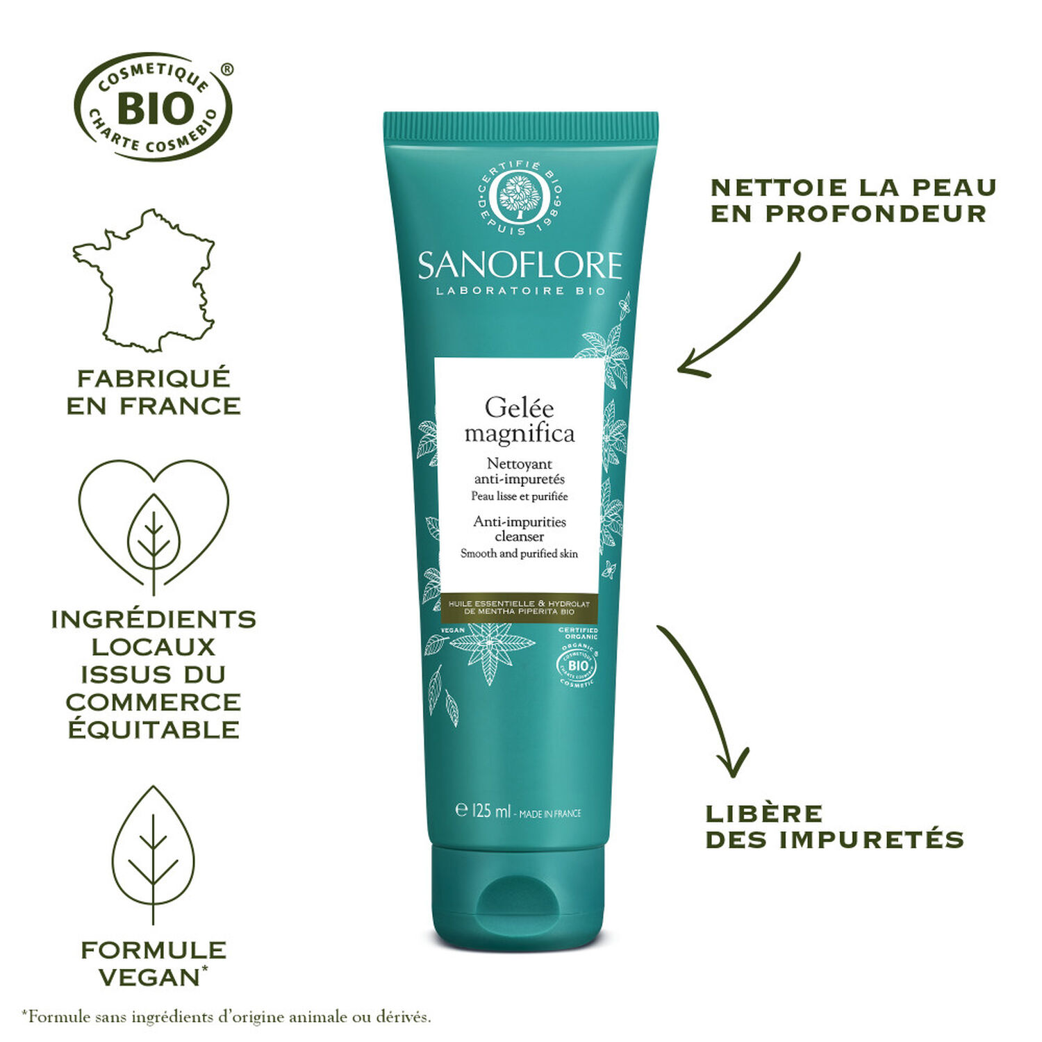 Sanoflore Gelée Magnifica Nettoyant Purifiant 125 ml