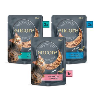 Encore Cat Gravy Pouch Mix 5 x 50 g