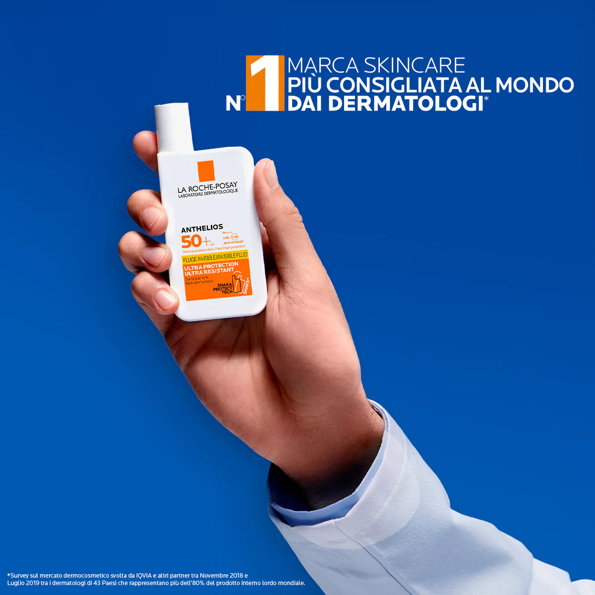 Anthelios UVMune 400 nevidljivi tonirani fluid SPF50+ - Visokozaštitna krema za sunčanje za lice.