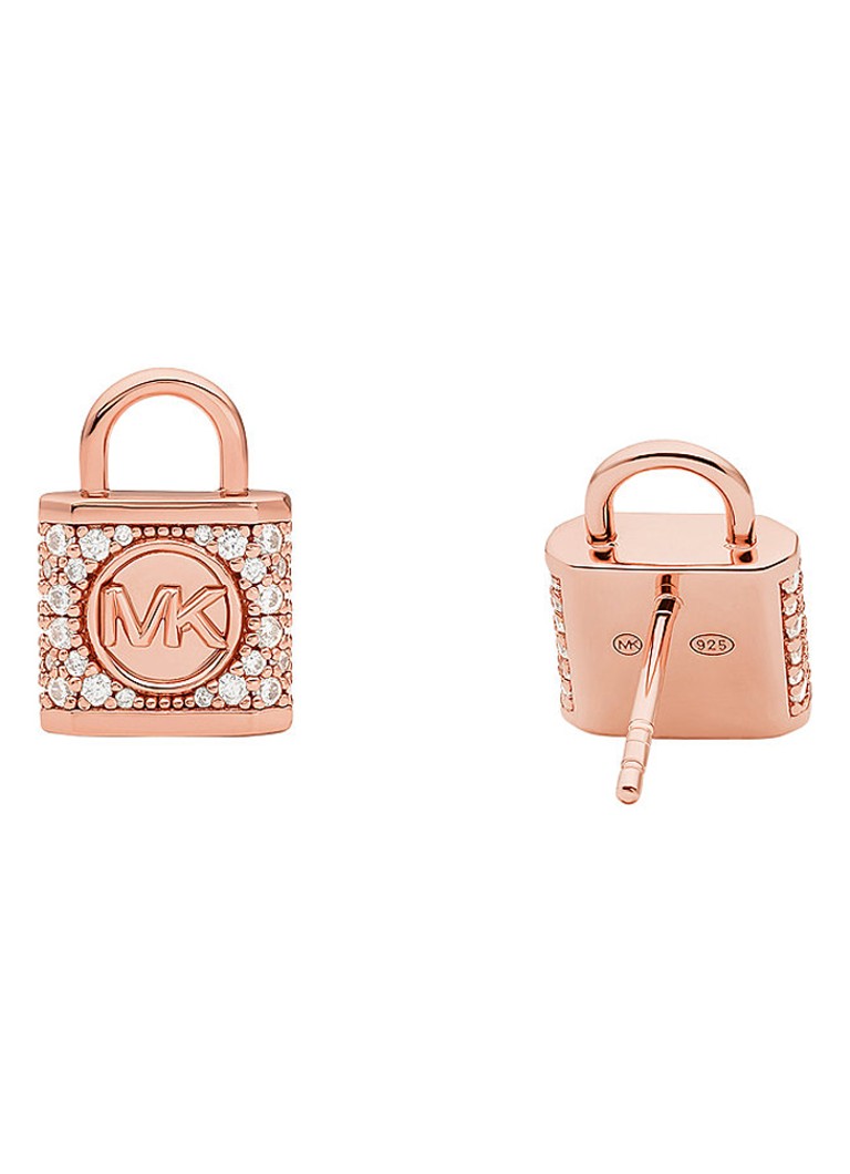 Orecchini a lobo Michael Kors Premium placcati in oro MKC1628AN791