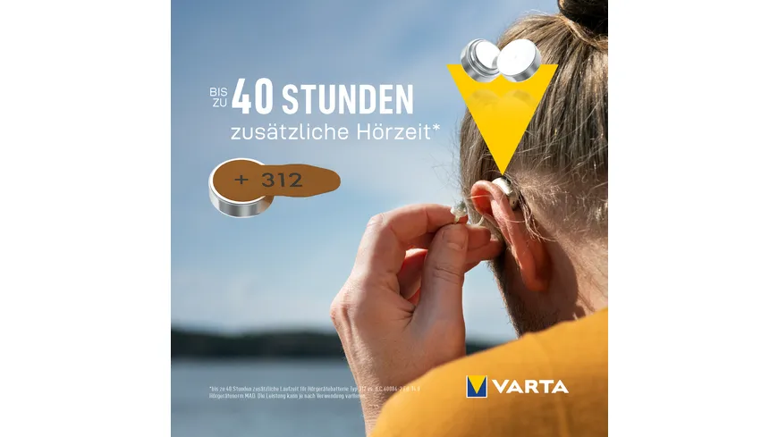 VARTA Hearing Aid  Batteries 312 Blister 6er