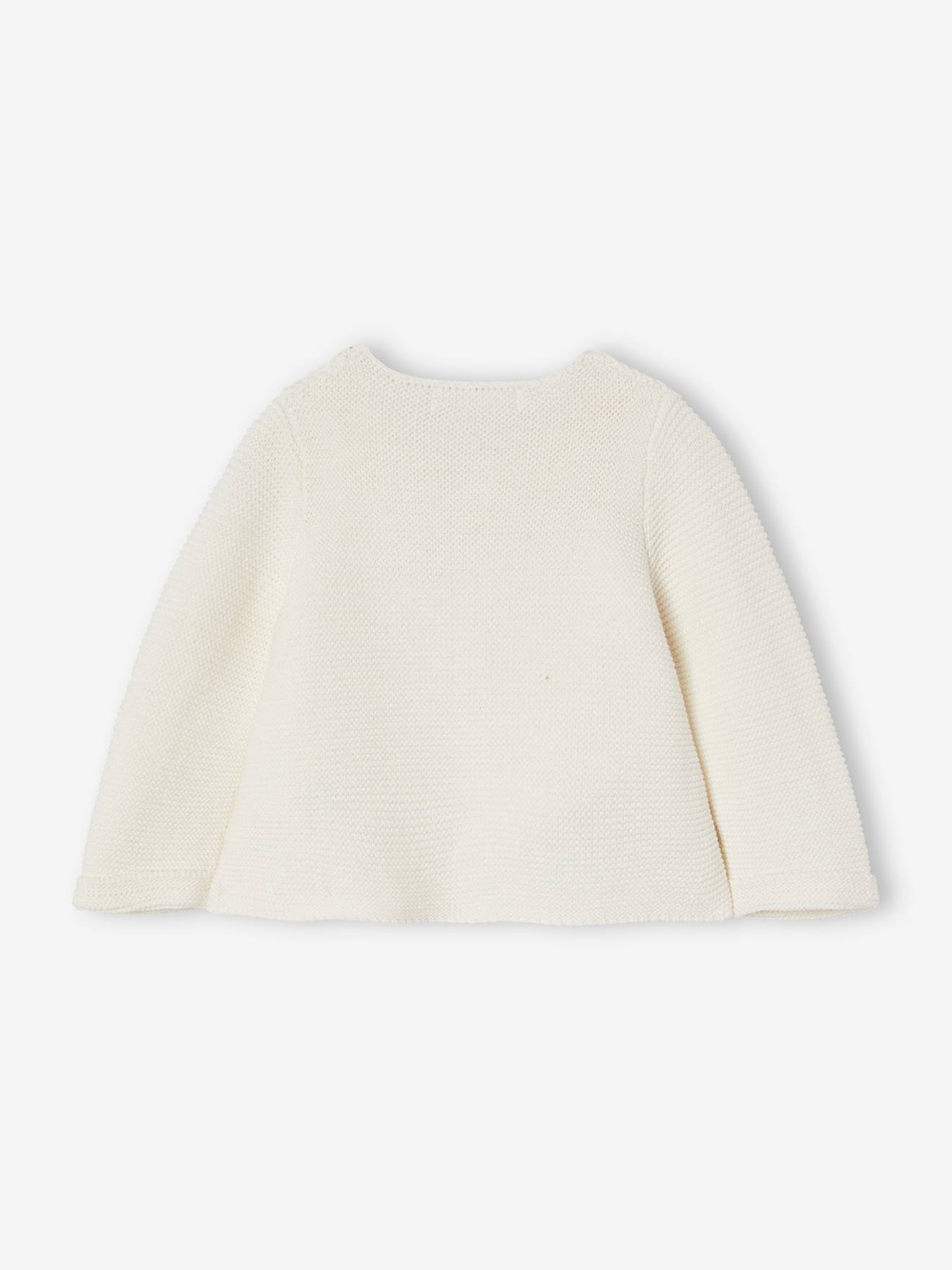 Vertbaudet Baby Feinstrickjacke BASIC Oeko-Tex - hellbraun
