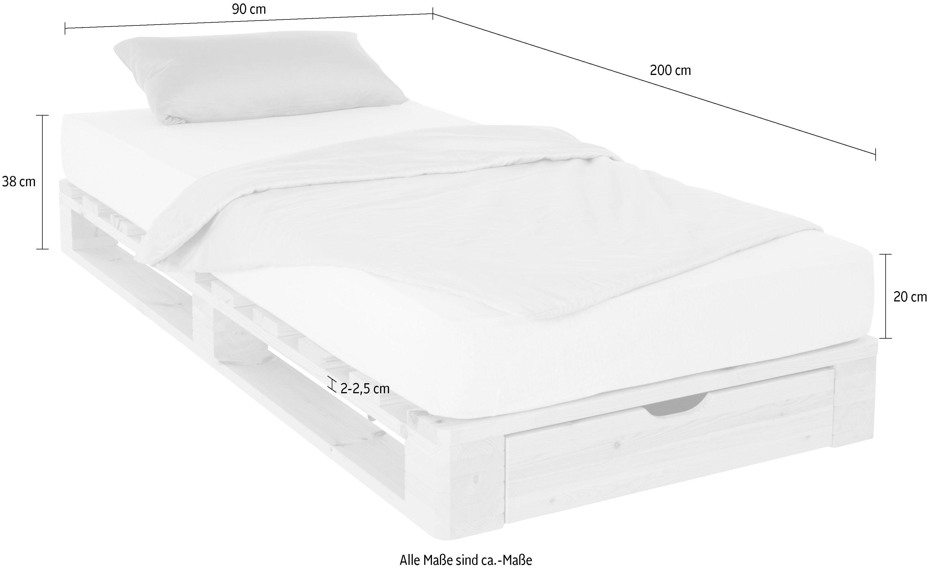 Home affaire Palettenbett 