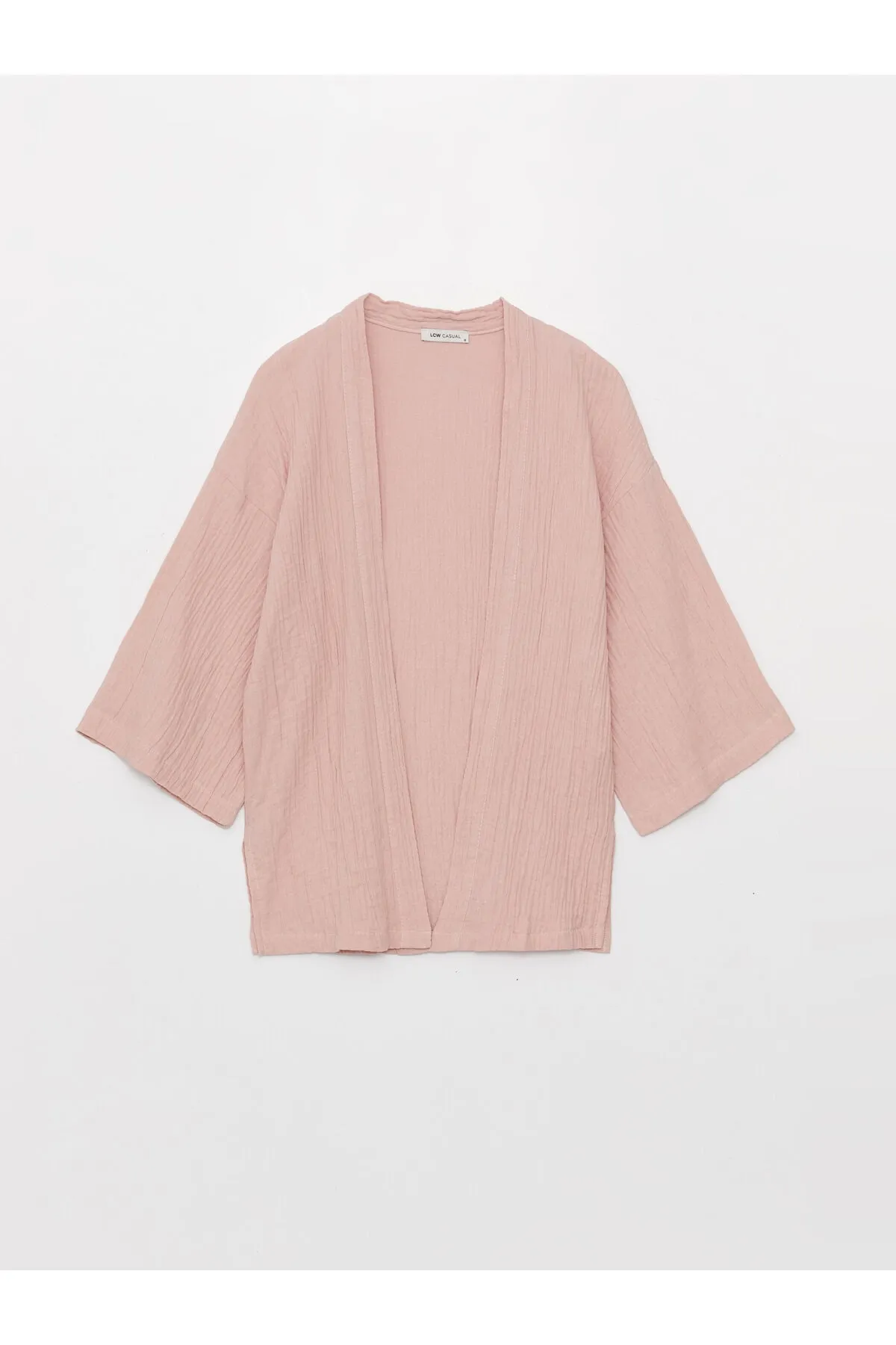 LC Waikiki  Schalkragen Unifarbener Oversize Damen Kimono