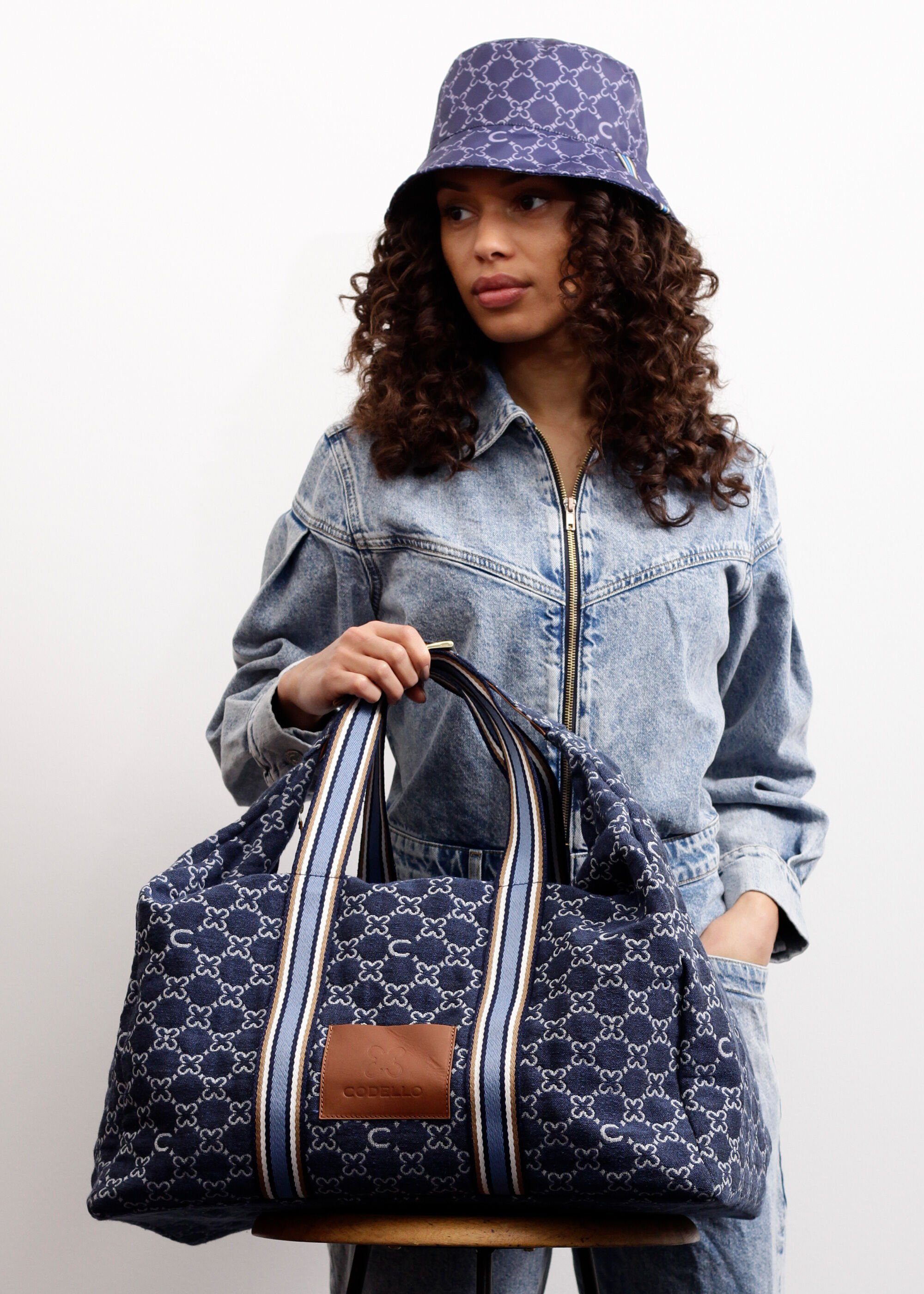 Codello Reisetasche Monogramm, aus Canvas