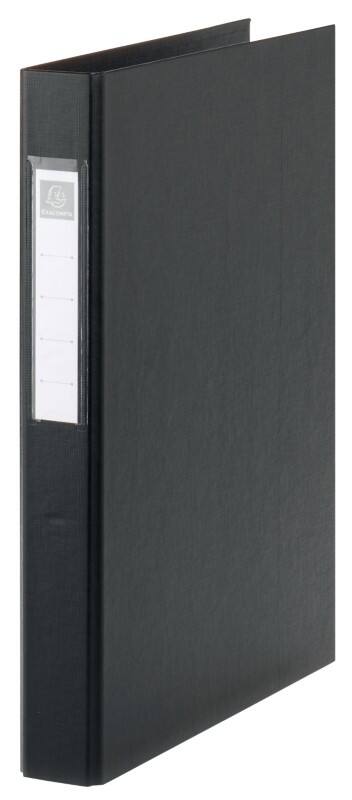 Exacompta Ringbuch DIN A4 Polypropylen 2 Ringe 25 mm Schwarz