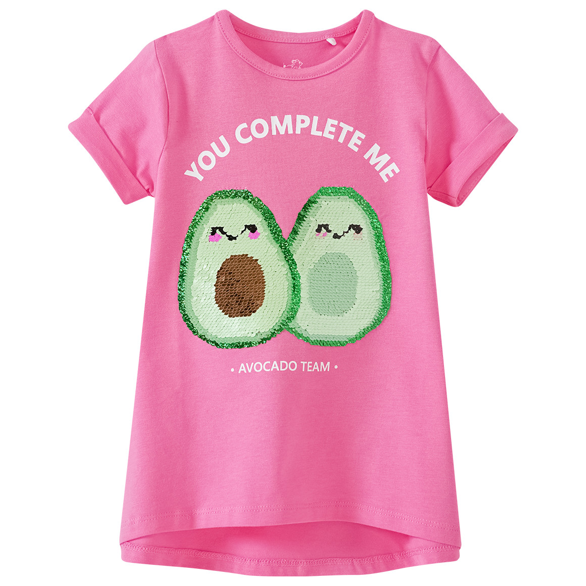 Mädchen T-Shirt mit Wendepailletten