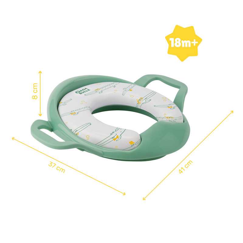 Réducteur de toilette crocodile avec poignées Badabulle