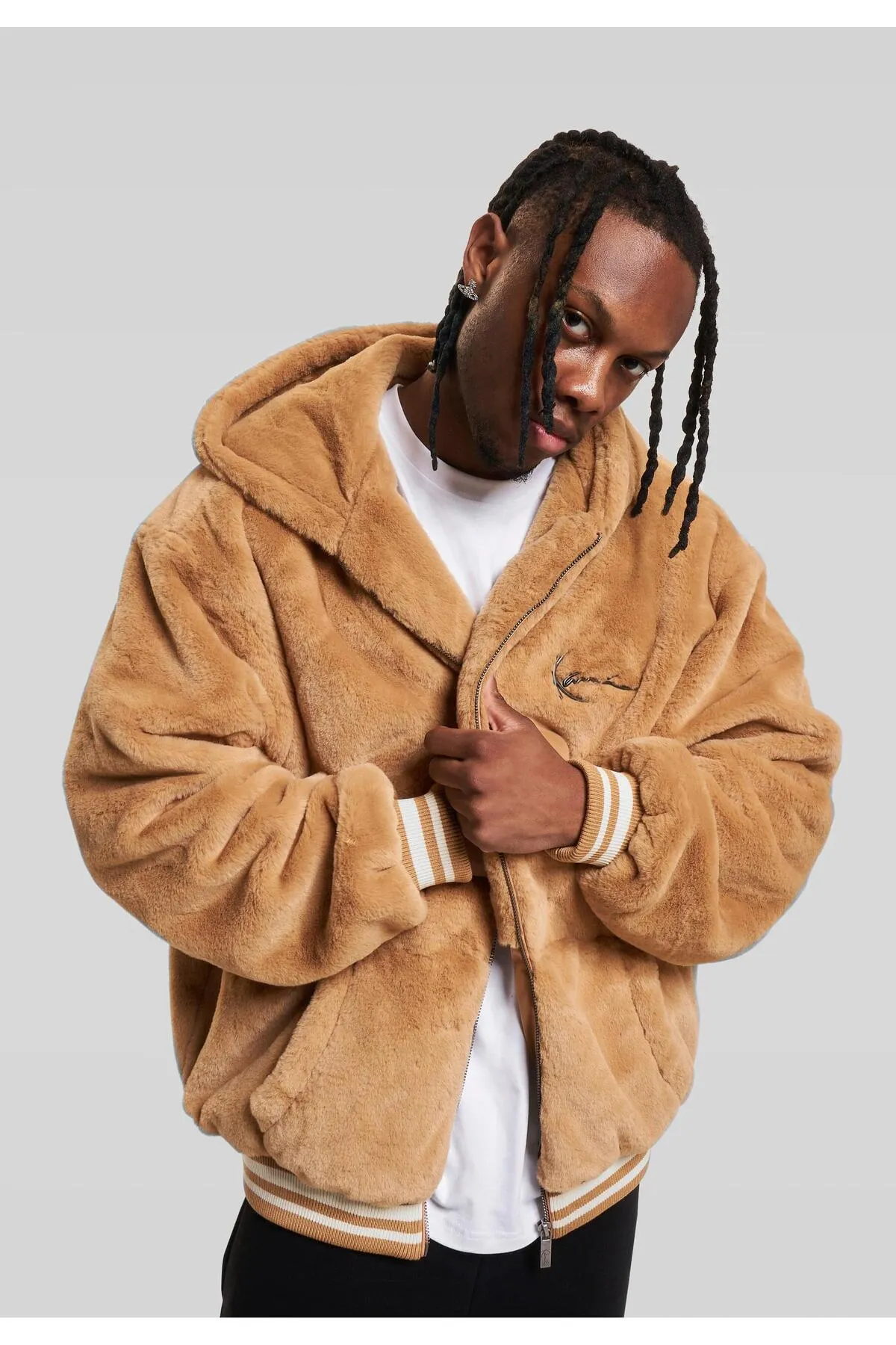KARL KANI  Sweatshirt - Beige - Regular Fit