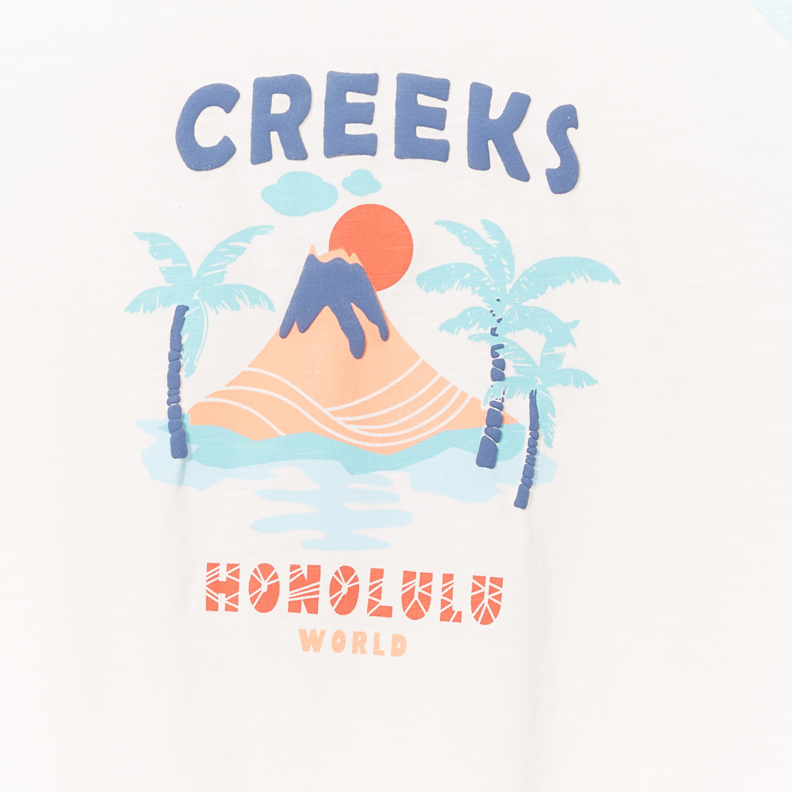 Débardeur droit coton Creeks bleu clair garçon | La Halle