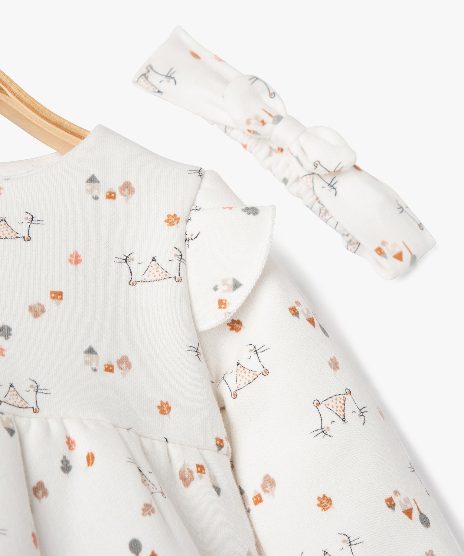 Ensemble 3 pièces bébé fille - Petit Béguin ecru | GEMO