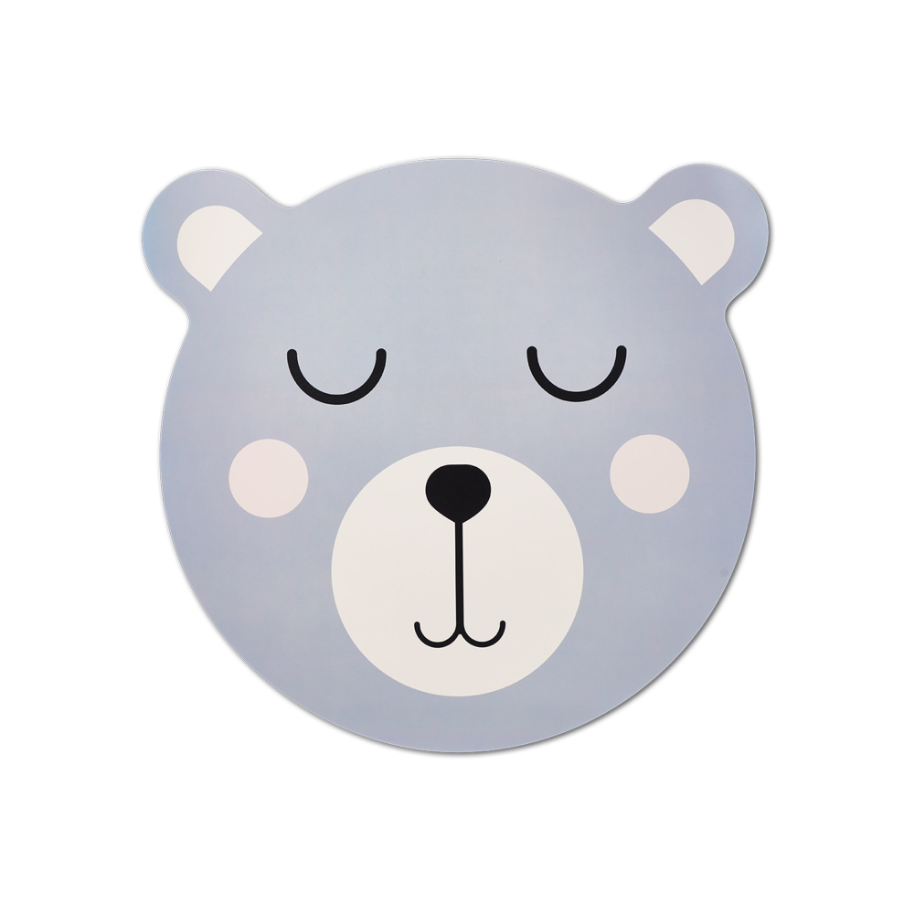 Tischset blau rund
