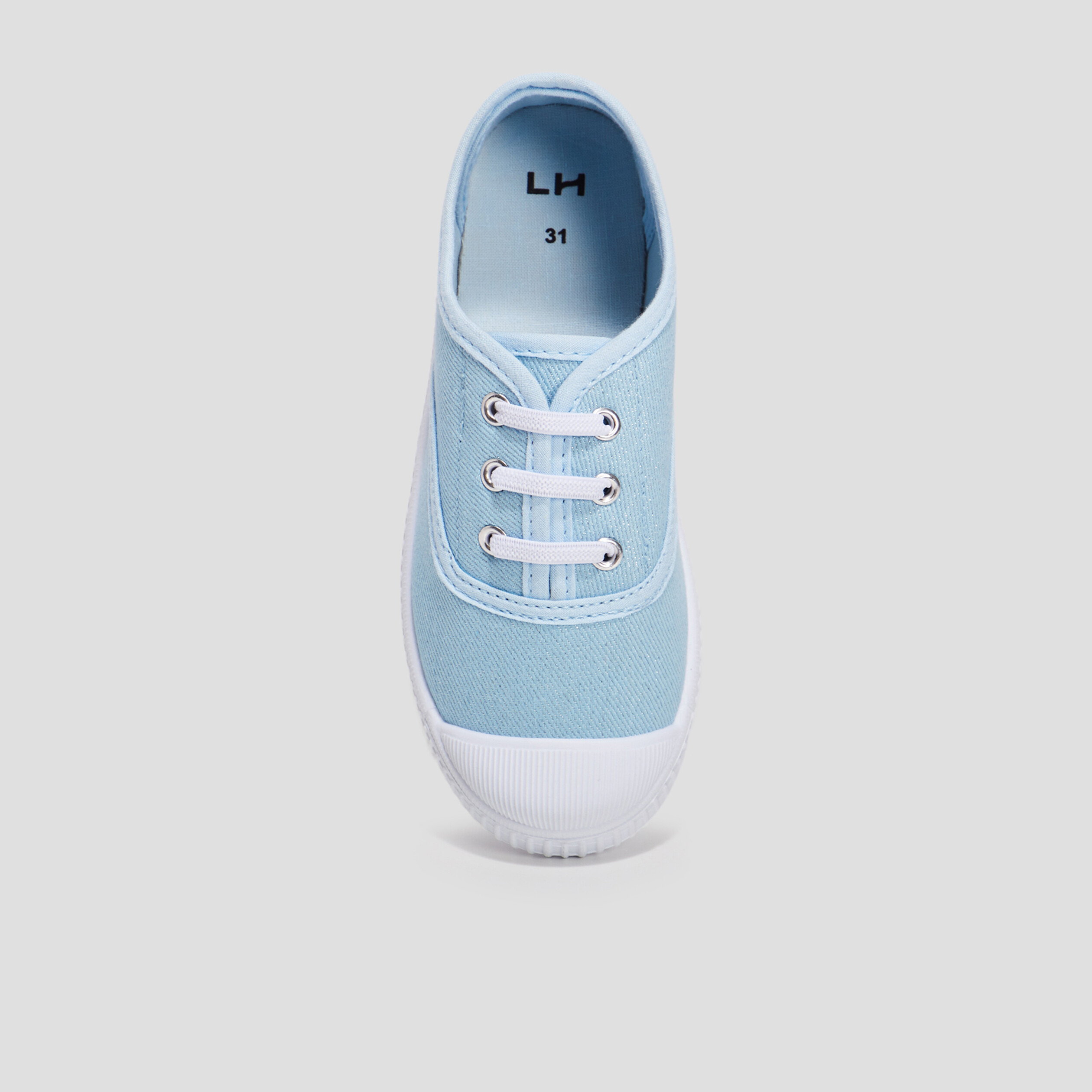 Tennis en toile bleu ciel fille | La Halle
