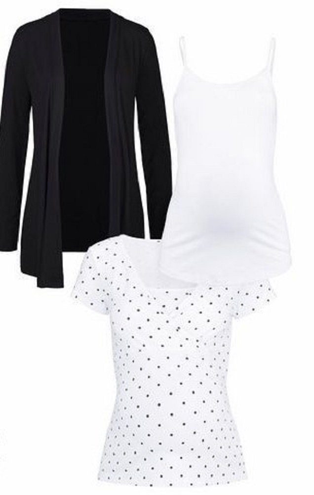 Umstandsshirt Neun Monate Umstandsset 3tlg. Jacke, Top und Shirt