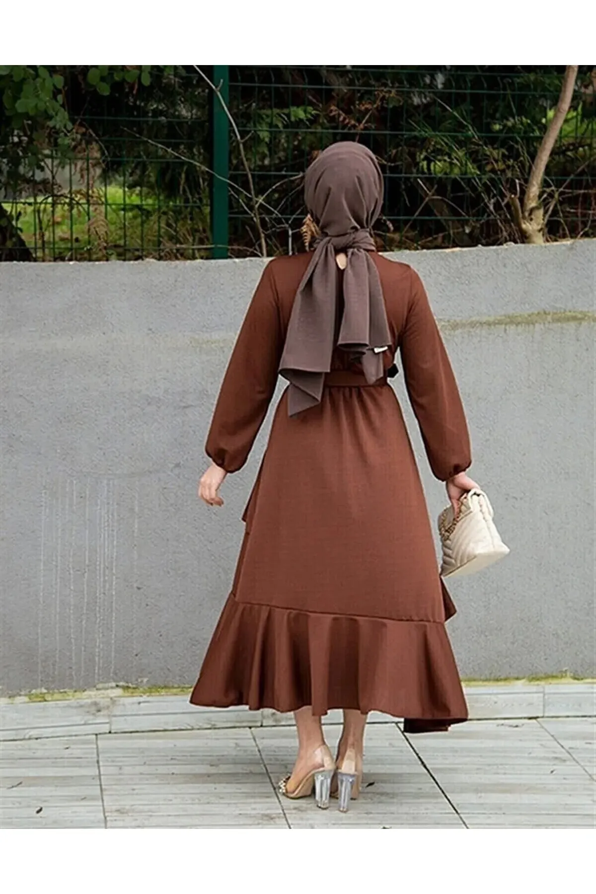 VOLT CLOTHİNG  Kleid - Braun - A-Linie