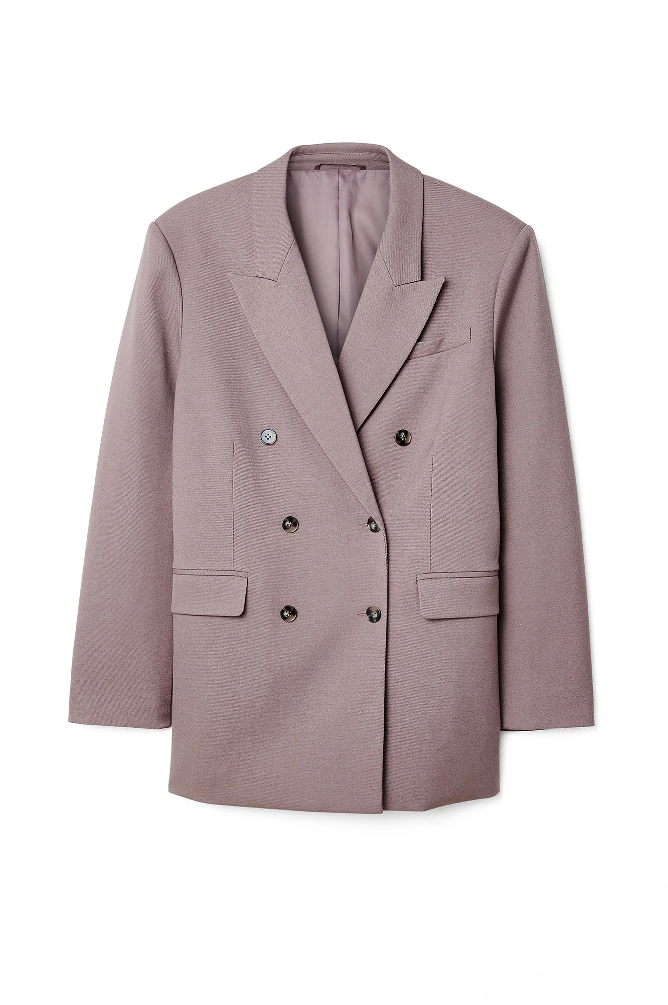 Zweireihiger Oversize-Maxi-Blazer