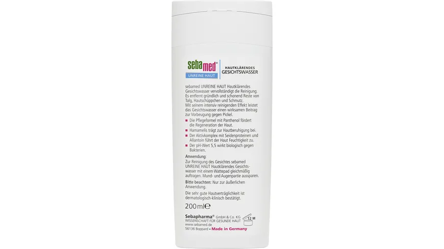 sebamed Unreine Haut Gesichtswasser 200 ml 200 ml