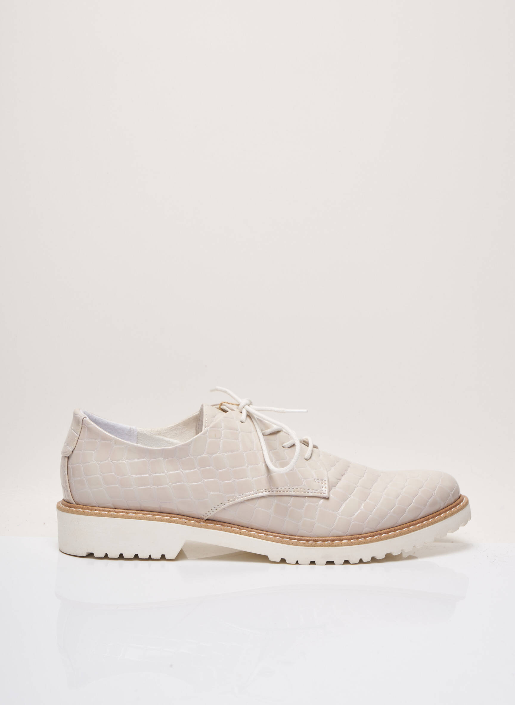 Marco Tozzi Derby Femme couleur beige