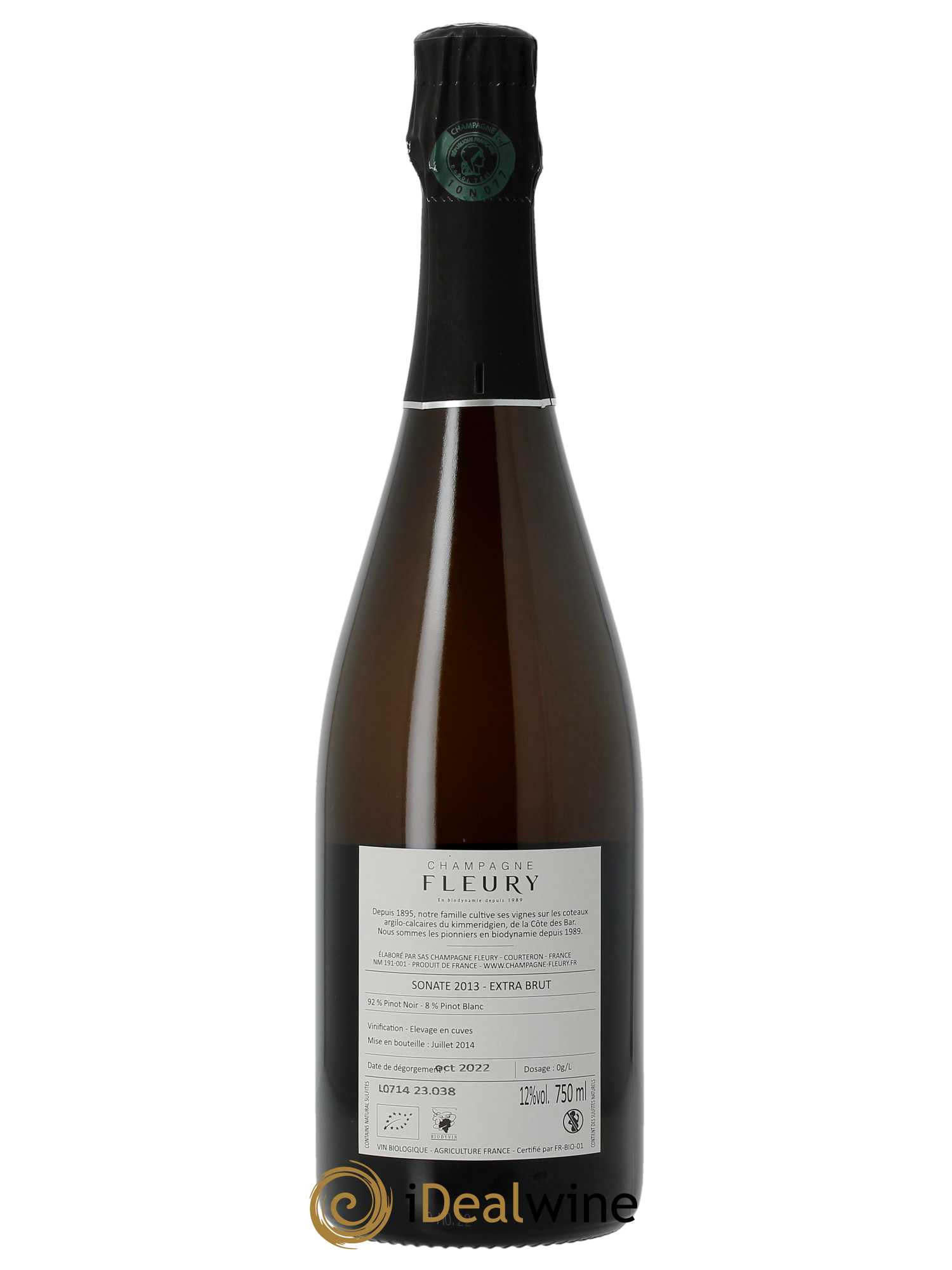 Sonate Extra Brut Fleury  2013 - Lot de 1 Bouteille