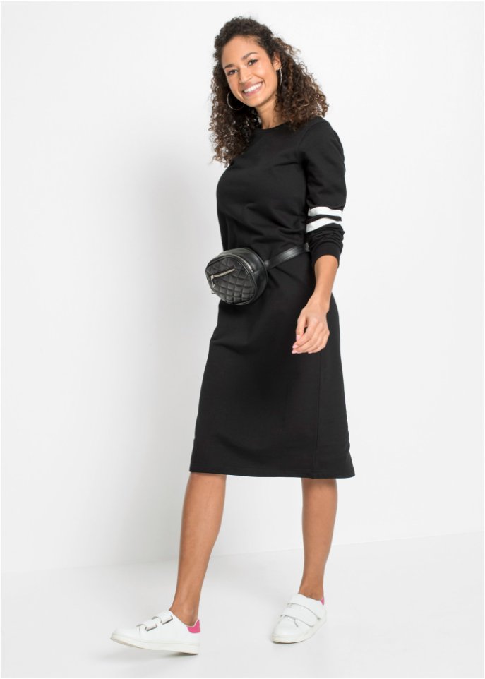 Sweatkleid mit Streifen