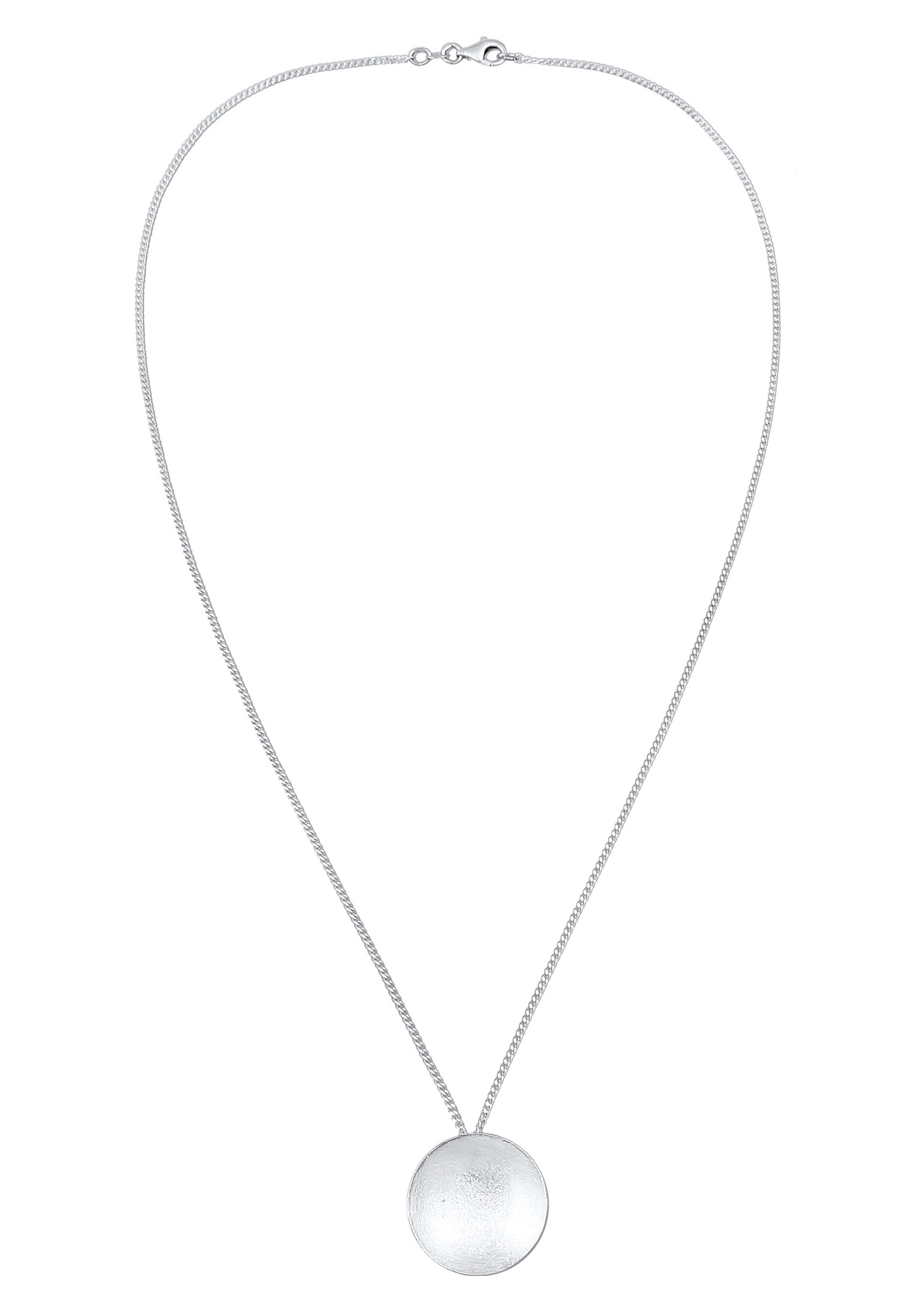 Naszyjnik Nenalina z wisiorkiem, damski okrągły wisiorek, srebro próby 925, impreza/sylwester, 50 cm