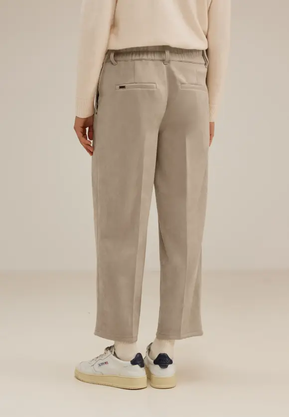 Street One Casual Fit Velours Hose