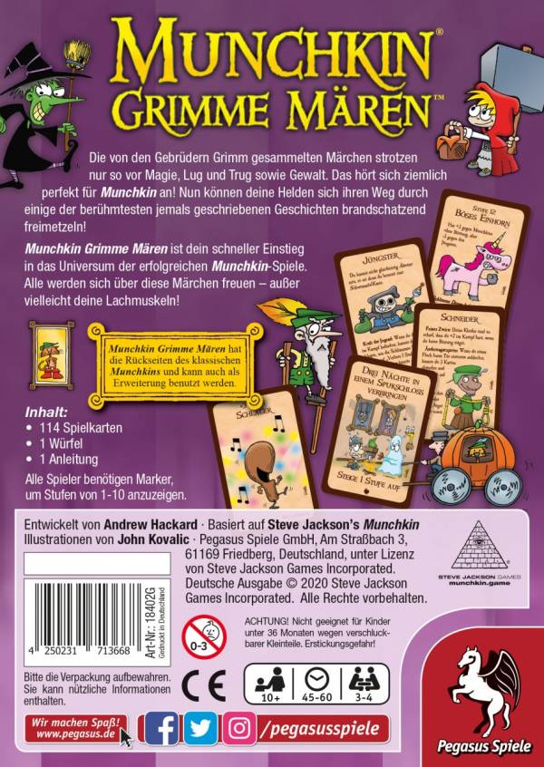 Munchkin: Grimme Mären (Erw.)
