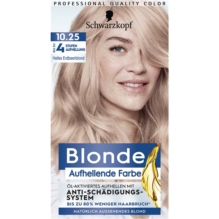 Aufhellende Farbe 10.25 Helles Erdbeerblond