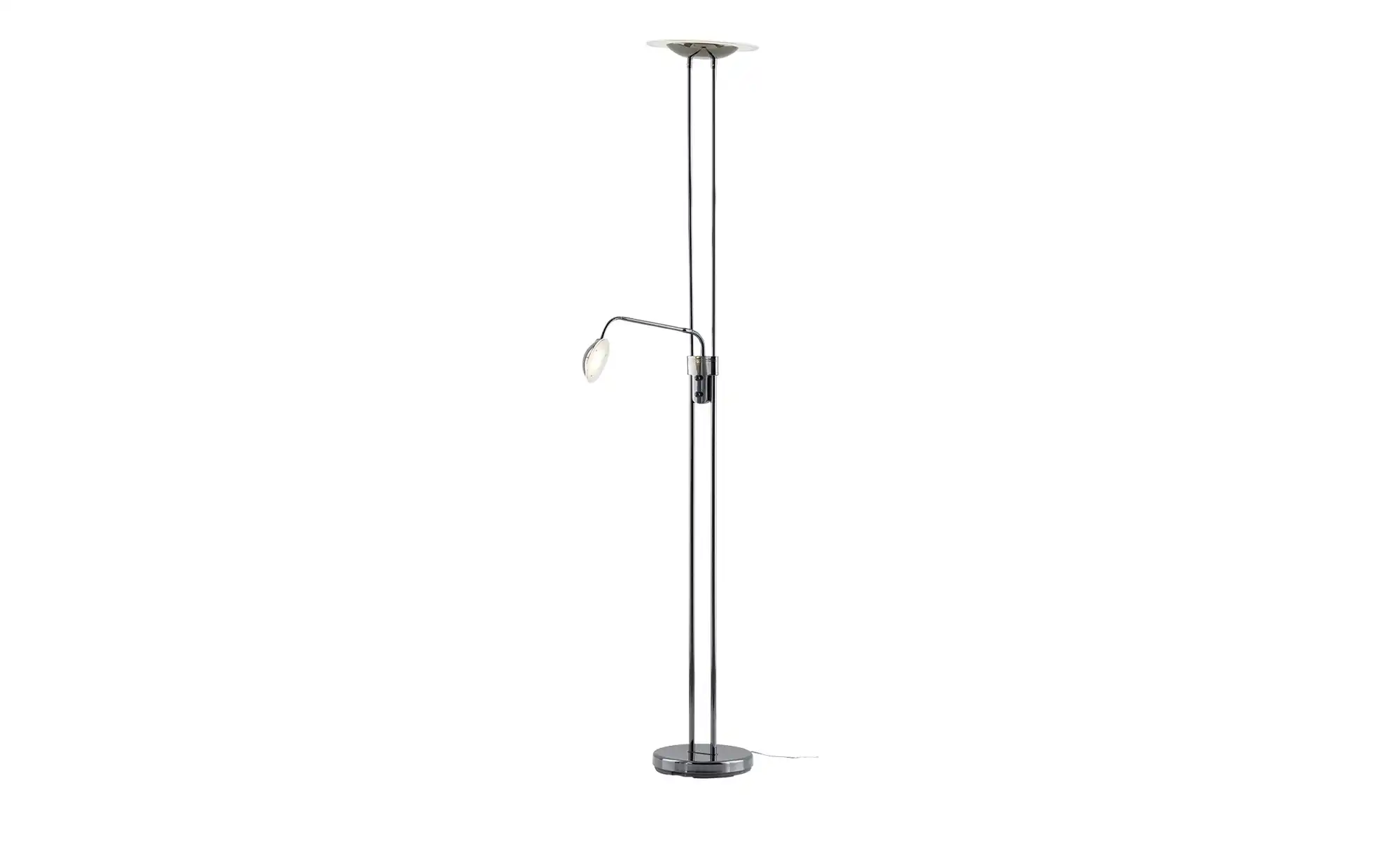Meisterleuchten LED-Deckenfluter, 2-flammig, schwarz-chrom
