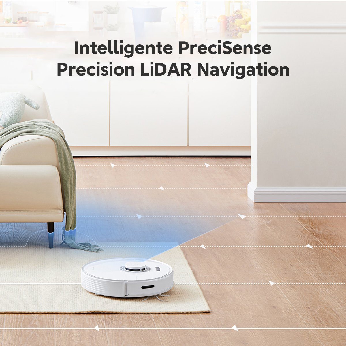 Roborock Saugroboter Q7 MAX, 58 W, beutellos,4200Pa, Selbstaufladender RoboterStaubsauger, mit No-Go-Zonen, Alexa & App Connect(S5 max Aktualisierung)