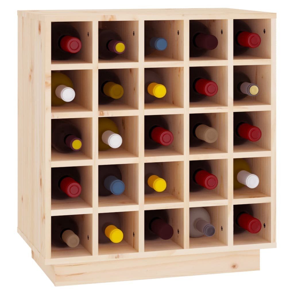 vidaXL Barschrank Weinregal 55,5x34x61 cm Massivholz Kiefer (1-St)
