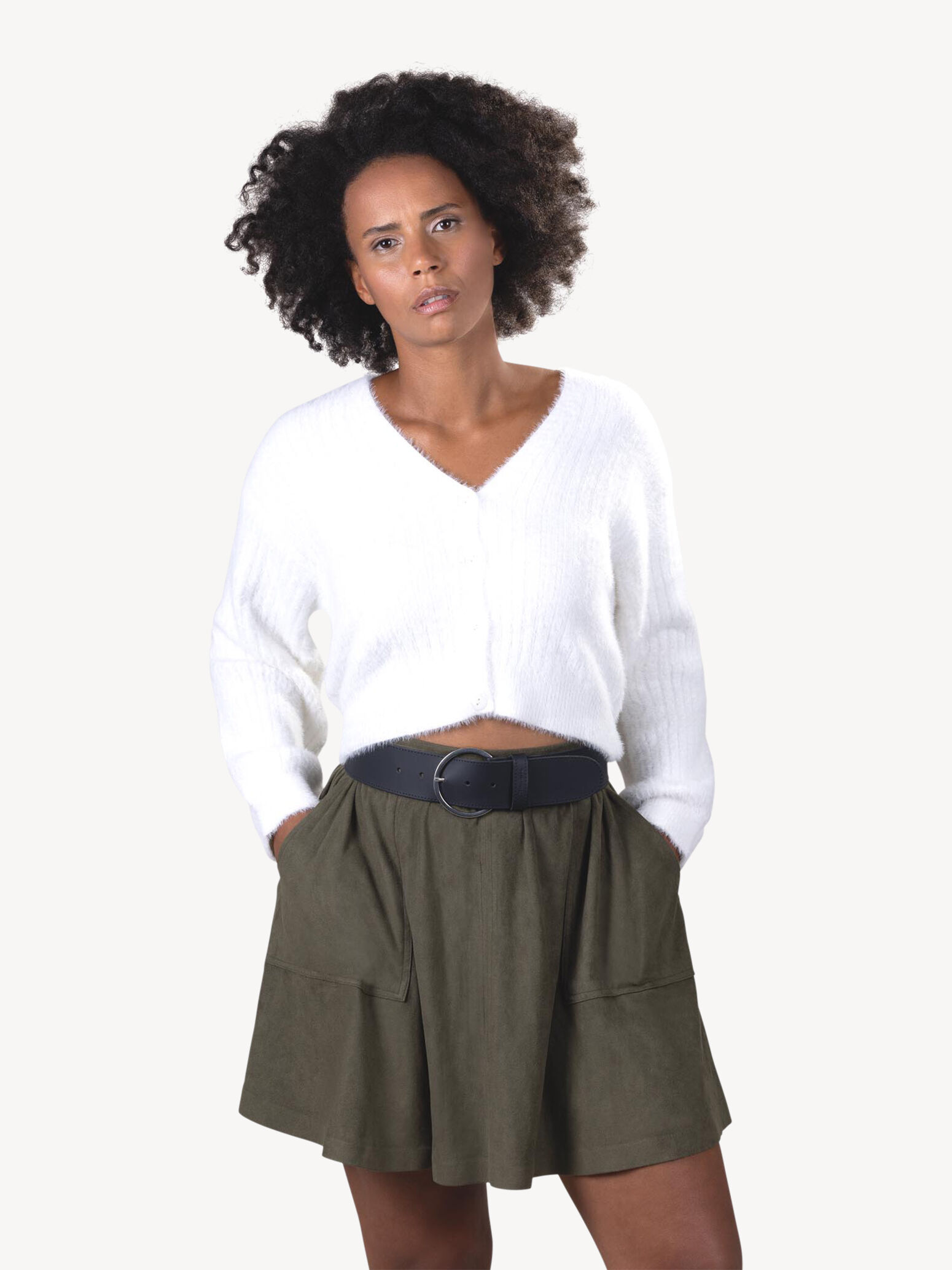 Ceinture en cuir - noir