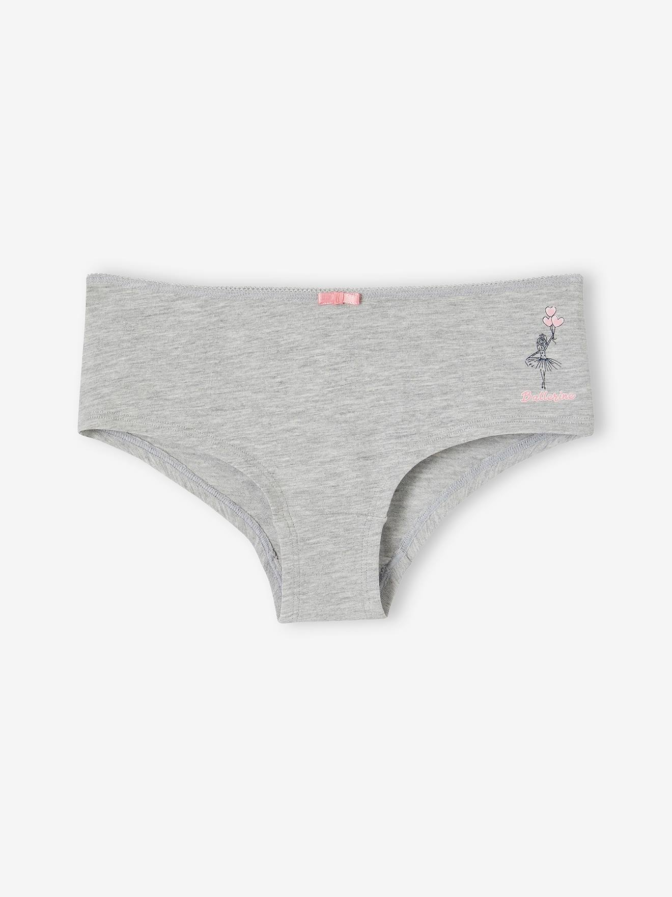 Vertbaudet 4er-Pack Mädchen Shortys mit Bio-Baumwolle - wollweiß
