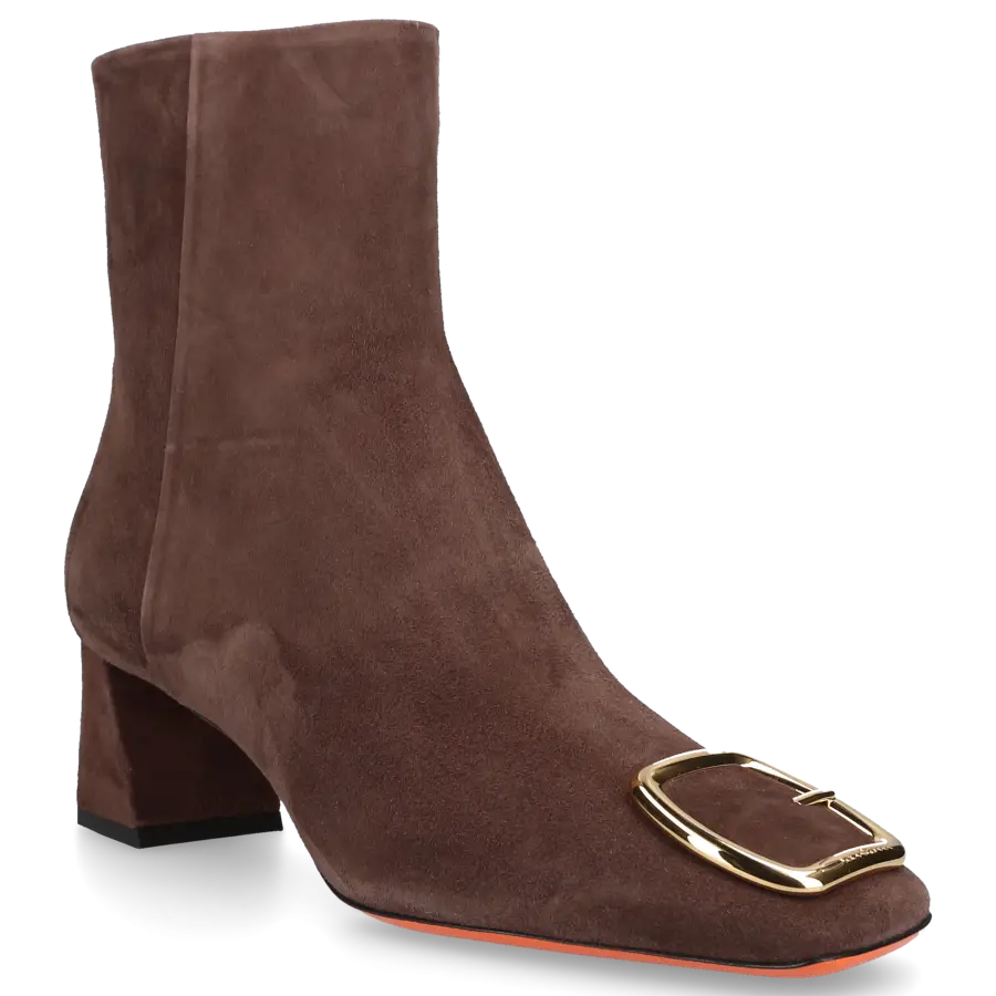 Santoni - Stiefeletten 70230 Veloursleder - braun